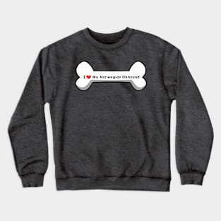 I Love My Norwegian Elkhound Crewneck Sweatshirt